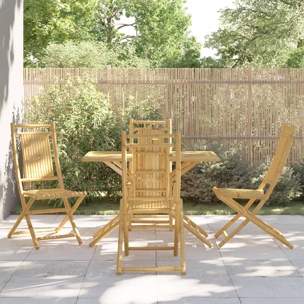 5-delige Tuinset bamboe is nu te koop bij PeponiXL, paradijselijk wonen!