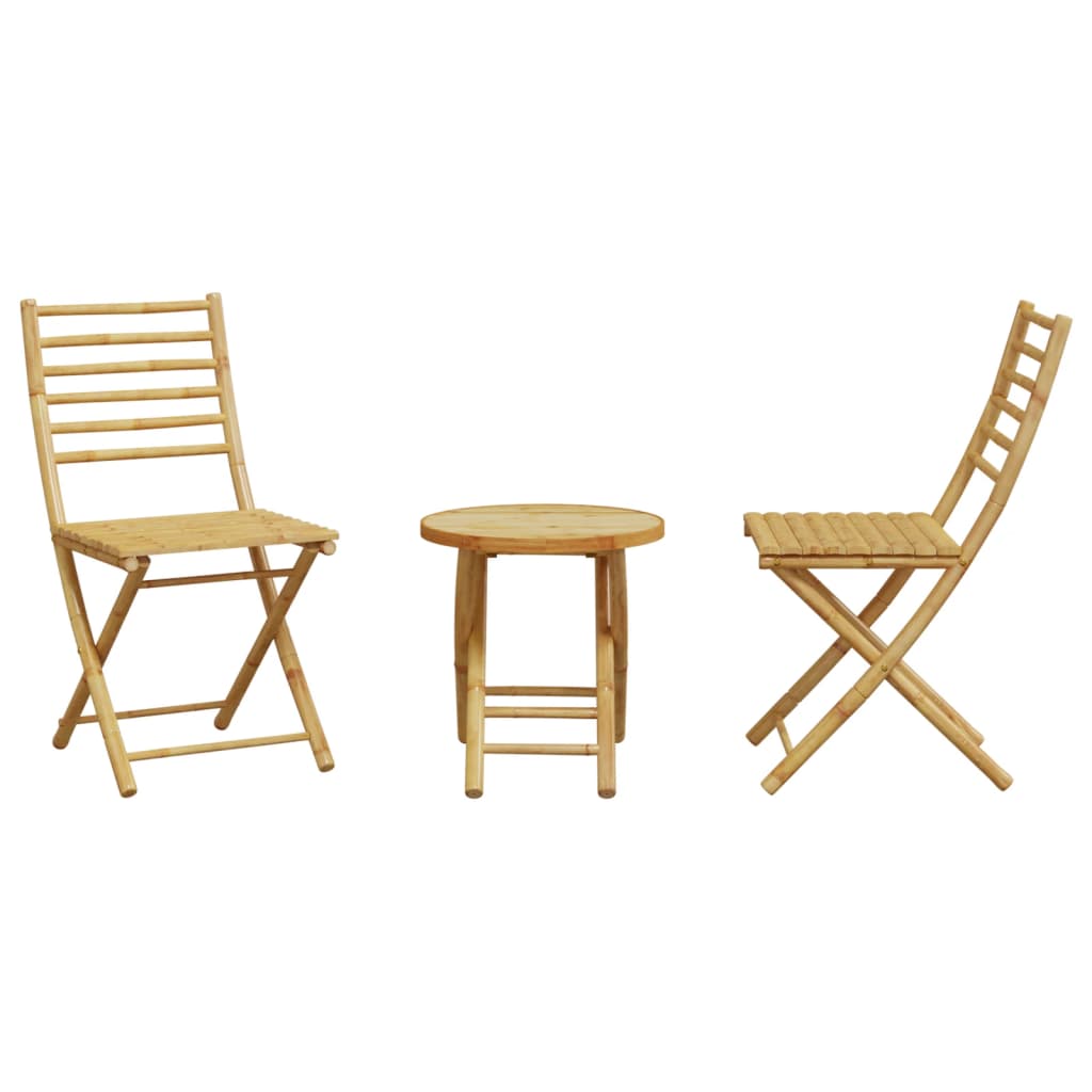 3-delige Bistroset bamboe is nu te koop bij PeponiXL, paradijselijk wonen!