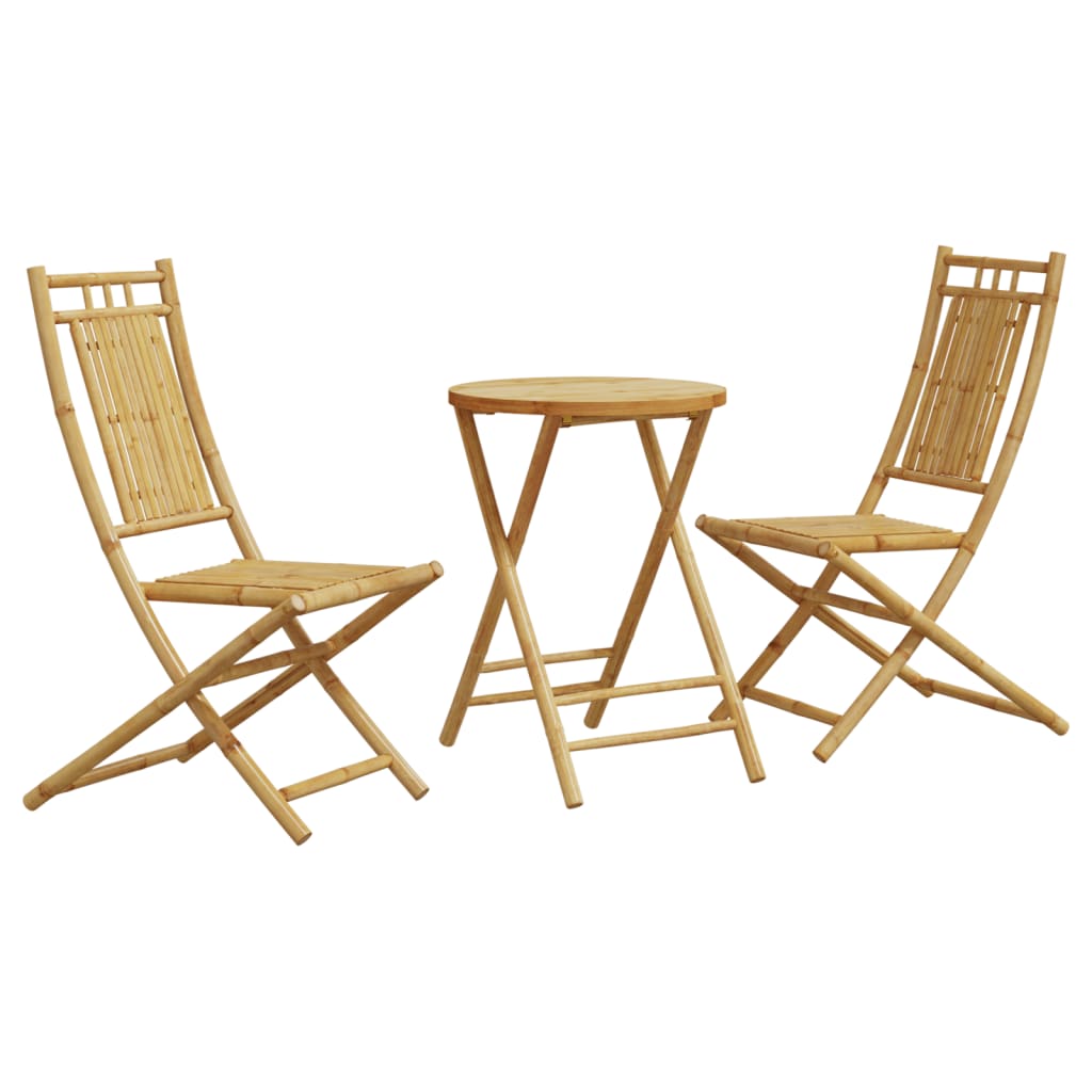 3-delige Bistroset bamboe is nu te koop bij PeponiXL, paradijselijk wonen!