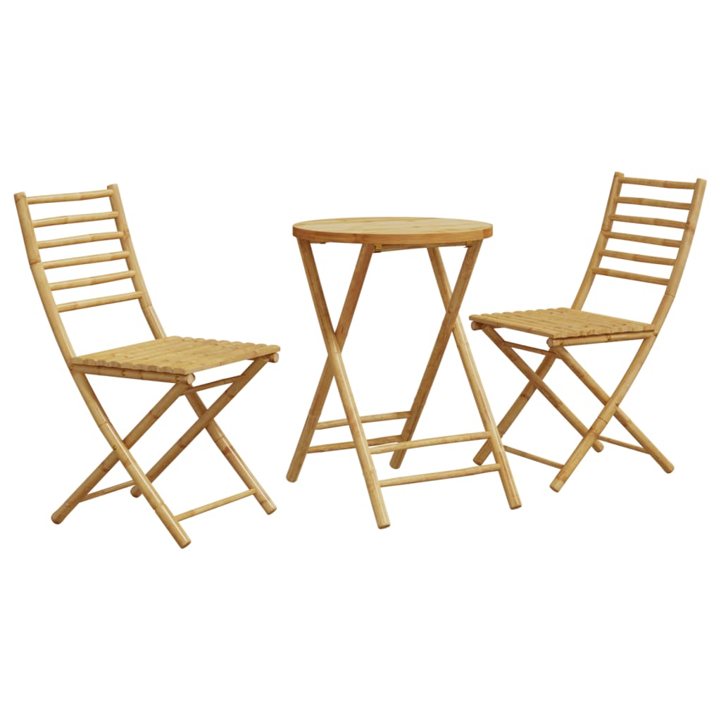3-delige Bistroset bamboe is nu te koop bij PeponiXL, paradijselijk wonen!