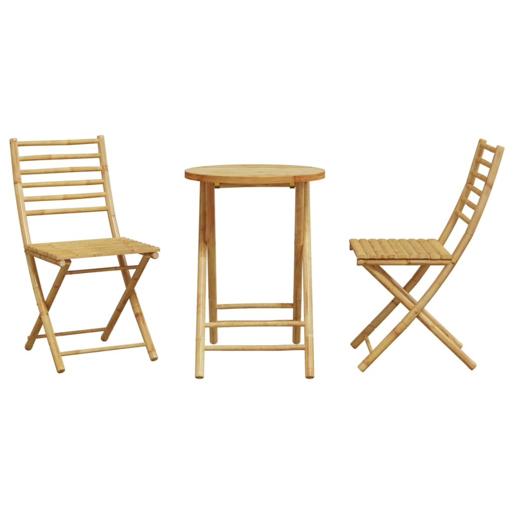 3-delige Bistroset bamboe is nu te koop bij PeponiXL, paradijselijk wonen!