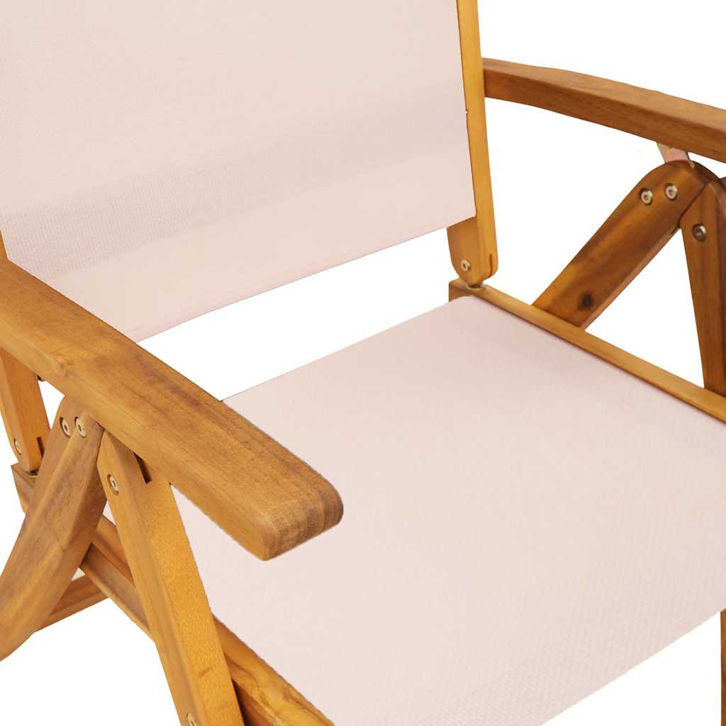 Tuinstoelen inklapbaar 4 st massief acaciahout en textileen is nu te koop bij PeponiXL, paradijselijk wonen!