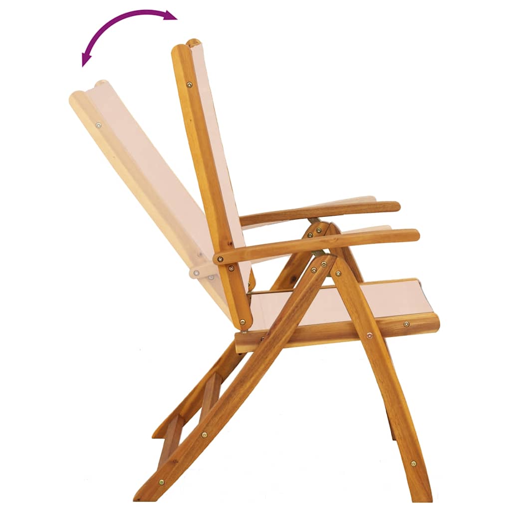 Tuinstoelen inklapbaar 6 st massief acaciahout en textileen is nu te koop bij PeponiXL, paradijselijk wonen!