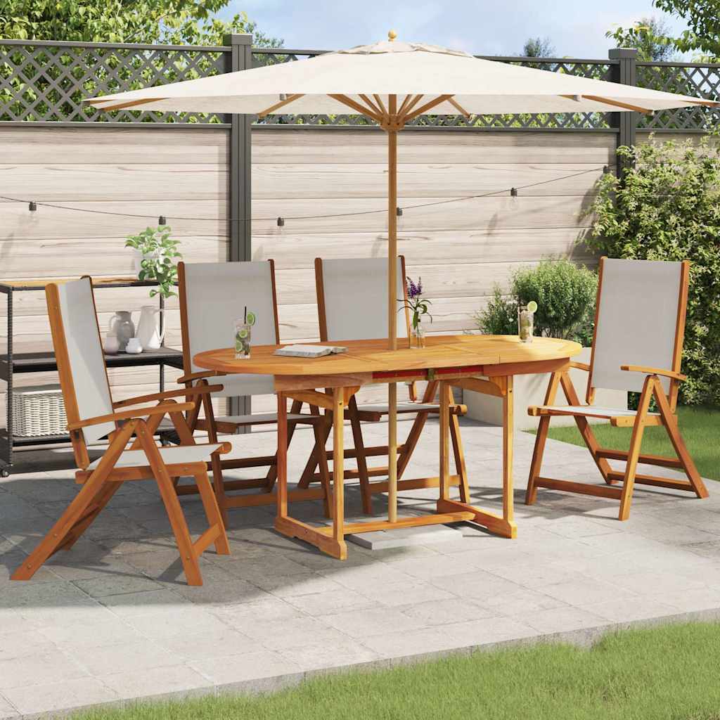 Tuinstoelen inklapbaar 4 st massief acaciahout en textileen is nu te koop bij PeponiXL, paradijselijk wonen!
