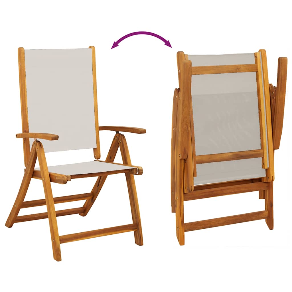Tuinstoelen inklapbaar 6 st massief acaciahout en textileen is nu te koop bij PeponiXL, paradijselijk wonen!
