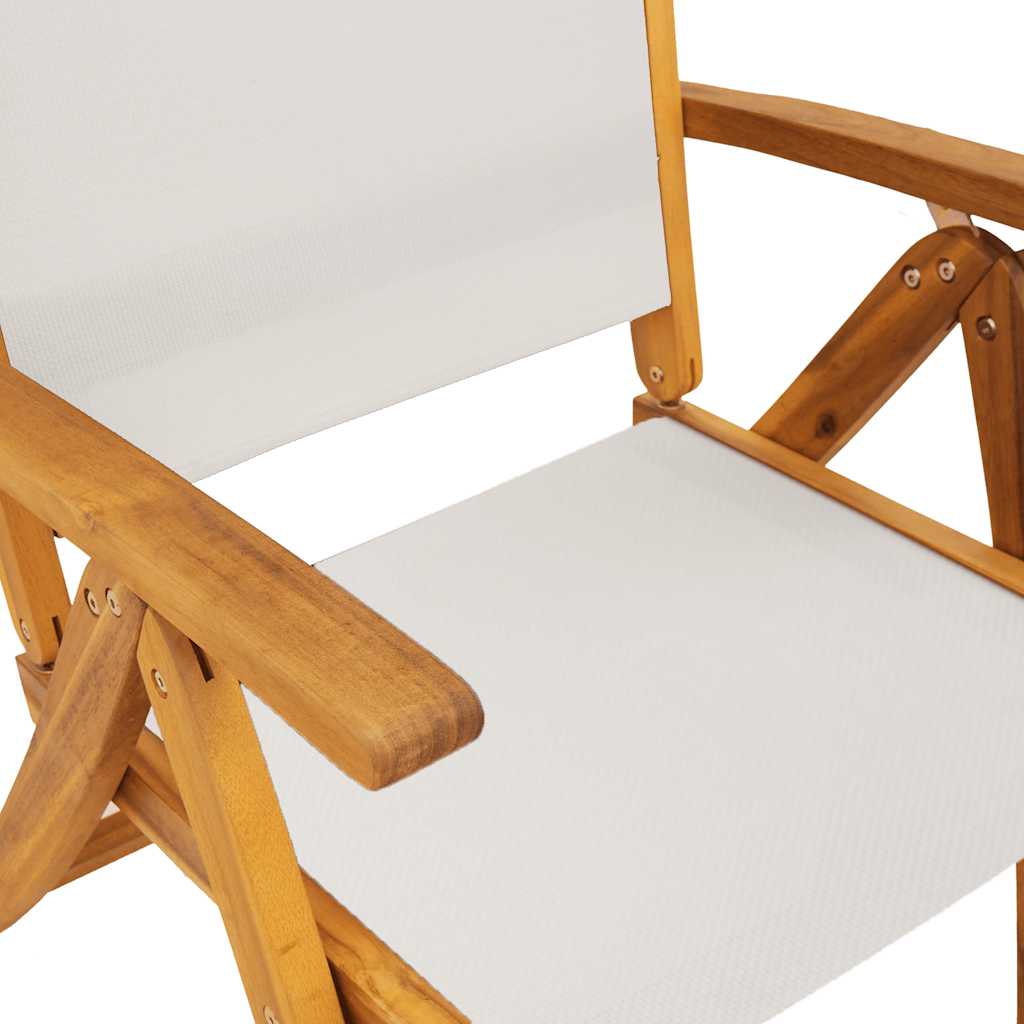 Tuinstoelen inklapbaar 8 st massief acaciahout en textileen is nu te koop bij PeponiXL, paradijselijk wonen!