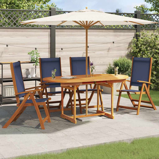 Tuinstoelen inklapbaar 4 st massief acaciahout en textileen is nu te koop bij PeponiXL, paradijselijk wonen!