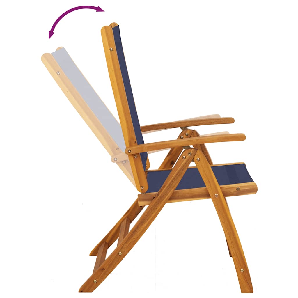 Tuinstoelen inklapbaar 6 st massief acaciahout en textileen is nu te koop bij PeponiXL, paradijselijk wonen!