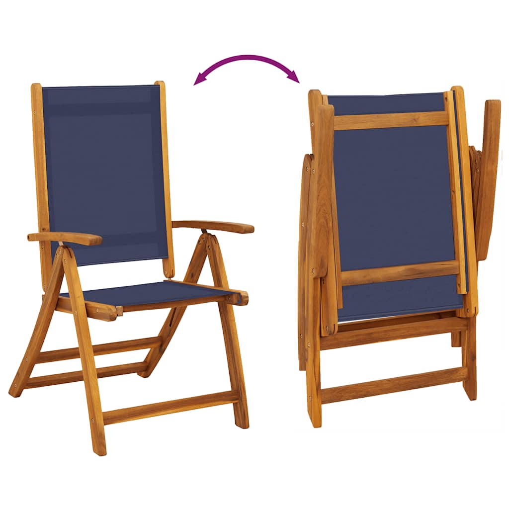Tuinstoelen inklapbaar 8 st massief acaciahout en textileen is nu te koop bij PeponiXL, paradijselijk wonen!
