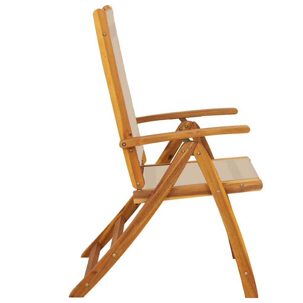 Tuinstoelen inklapbaar 6 st massief acaciahout en textileen is nu te koop bij PeponiXL, paradijselijk wonen!