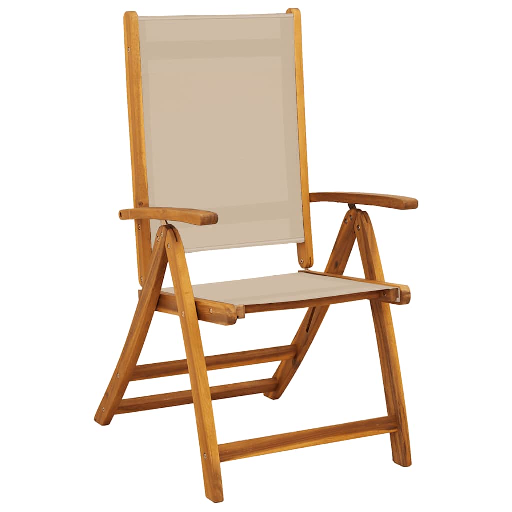 Tuinstoelen inklapbaar 8 st massief acaciahout en textileen is nu te koop bij PeponiXL, paradijselijk wonen!