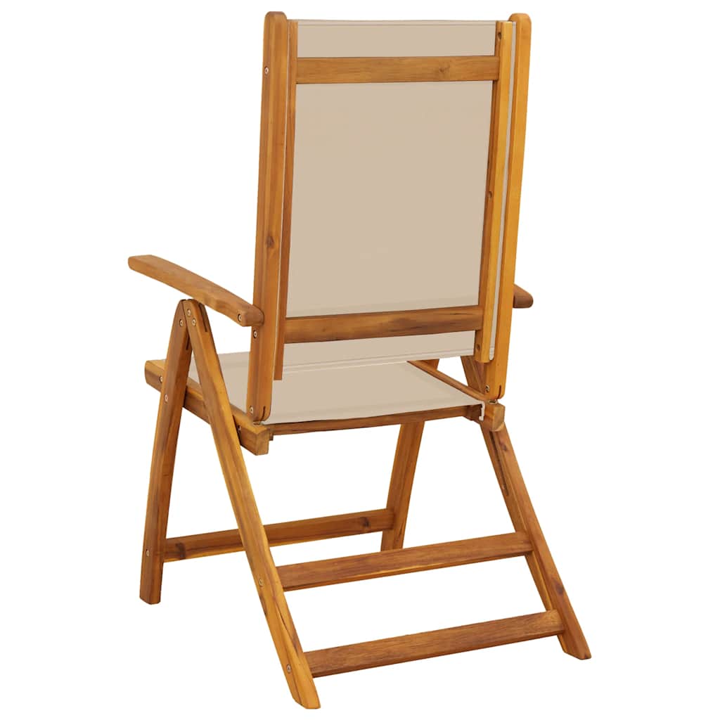 Tuinstoelen inklapbaar 8 st massief acaciahout en textileen is nu te koop bij PeponiXL, paradijselijk wonen!