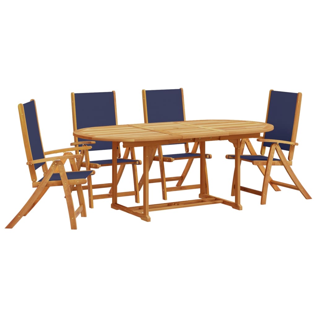 5-delige Tuinset massief acaciahout en textileen is nu te koop bij PeponiXL, paradijselijk wonen!