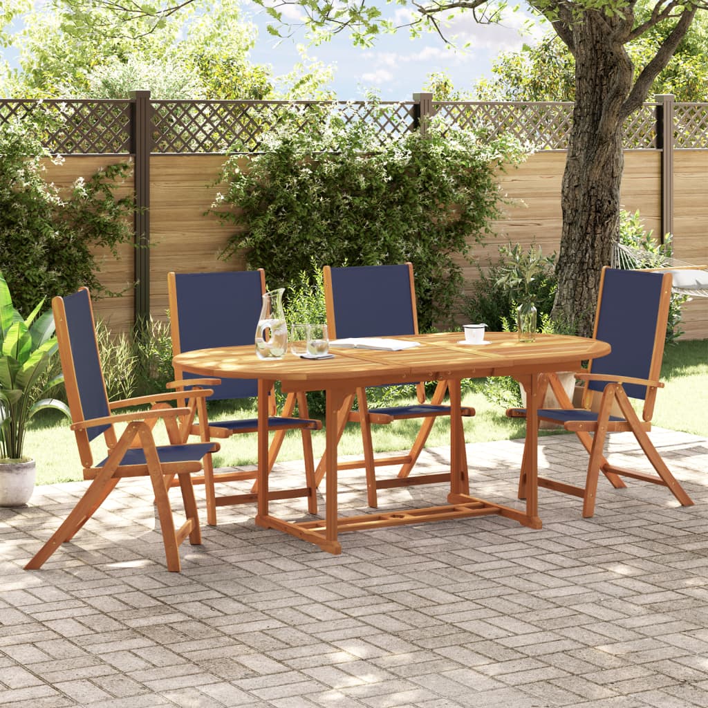 5-delige Tuinset massief acaciahout en textileen is nu te koop bij PeponiXL, paradijselijk wonen!
