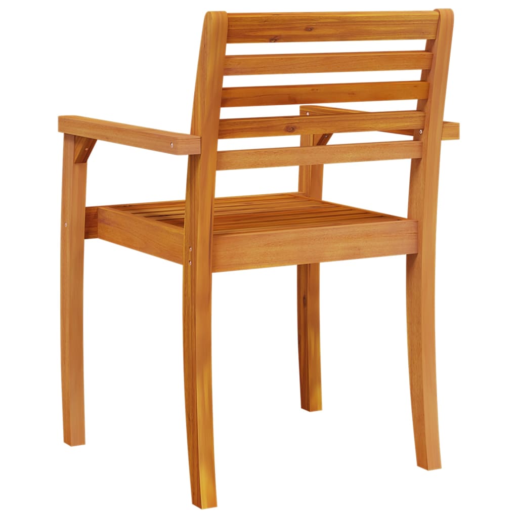 Tuinstoelen 8 st 59x55x85 cm massief acaciahout is nu te koop bij PeponiXL, paradijselijk wonen!