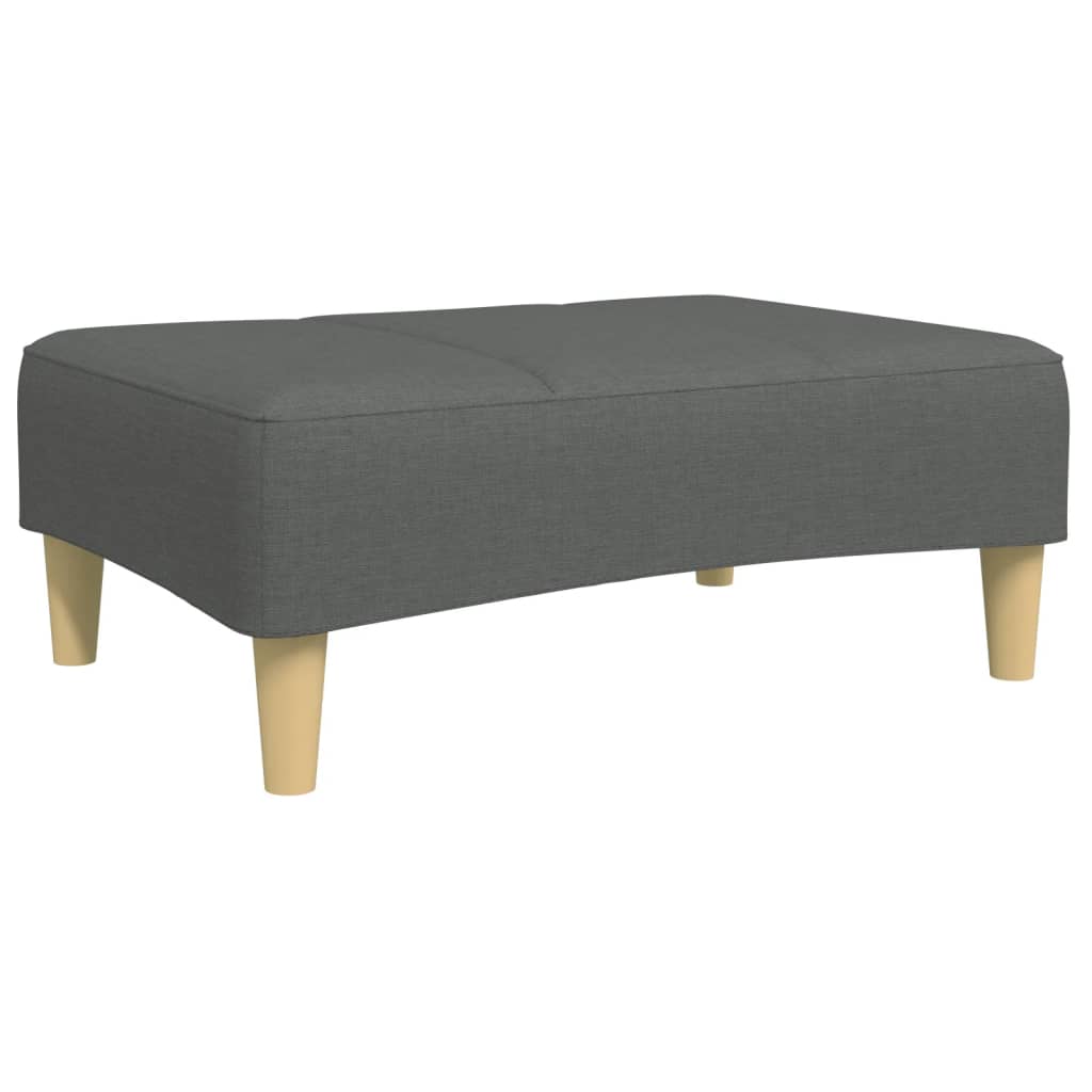 Voetenbank 77x55x31 cm stof donkergrijs is nu te koop bij PeponiXL, paradijselijk wonen!