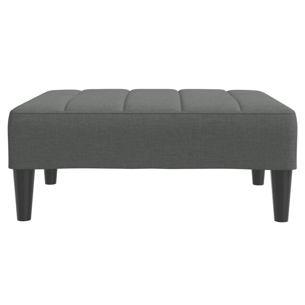 Voetenbank 77x55x31 cm stof donkergrijs is nu te koop bij PeponiXL, paradijselijk wonen!