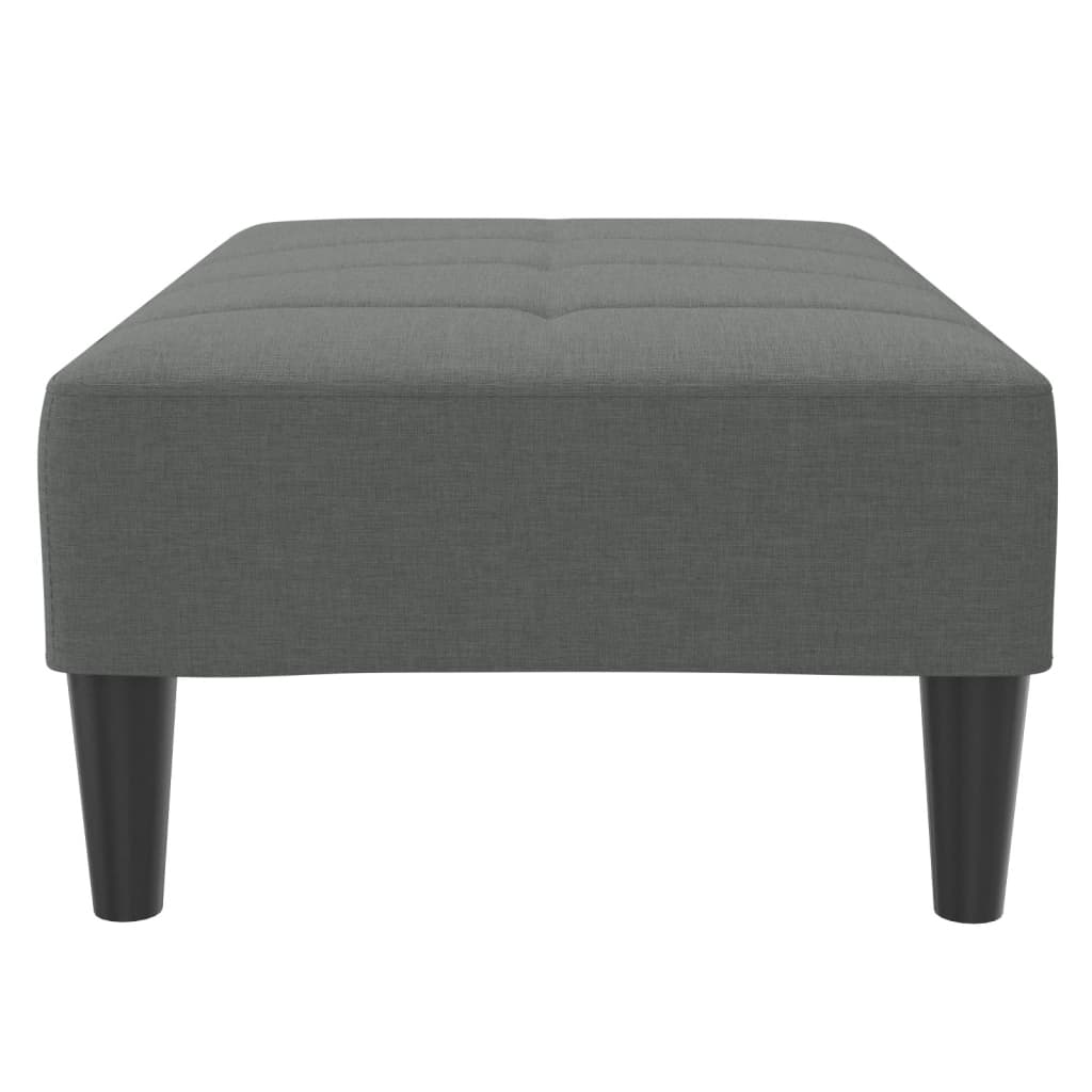 Voetenbank 77x55x31 cm stof donkergrijs is nu te koop bij PeponiXL, paradijselijk wonen!