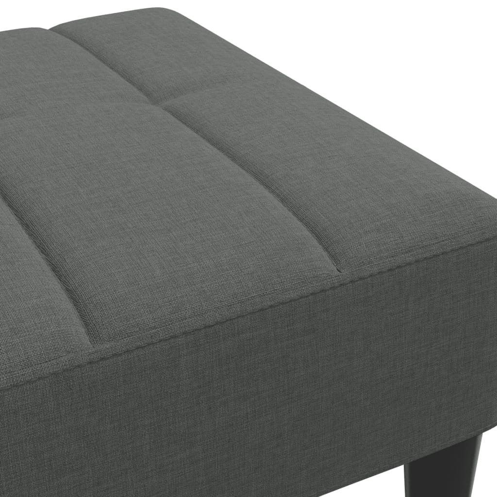 Voetenbank 77x55x31 cm stof donkergrijs is nu te koop bij PeponiXL, paradijselijk wonen!