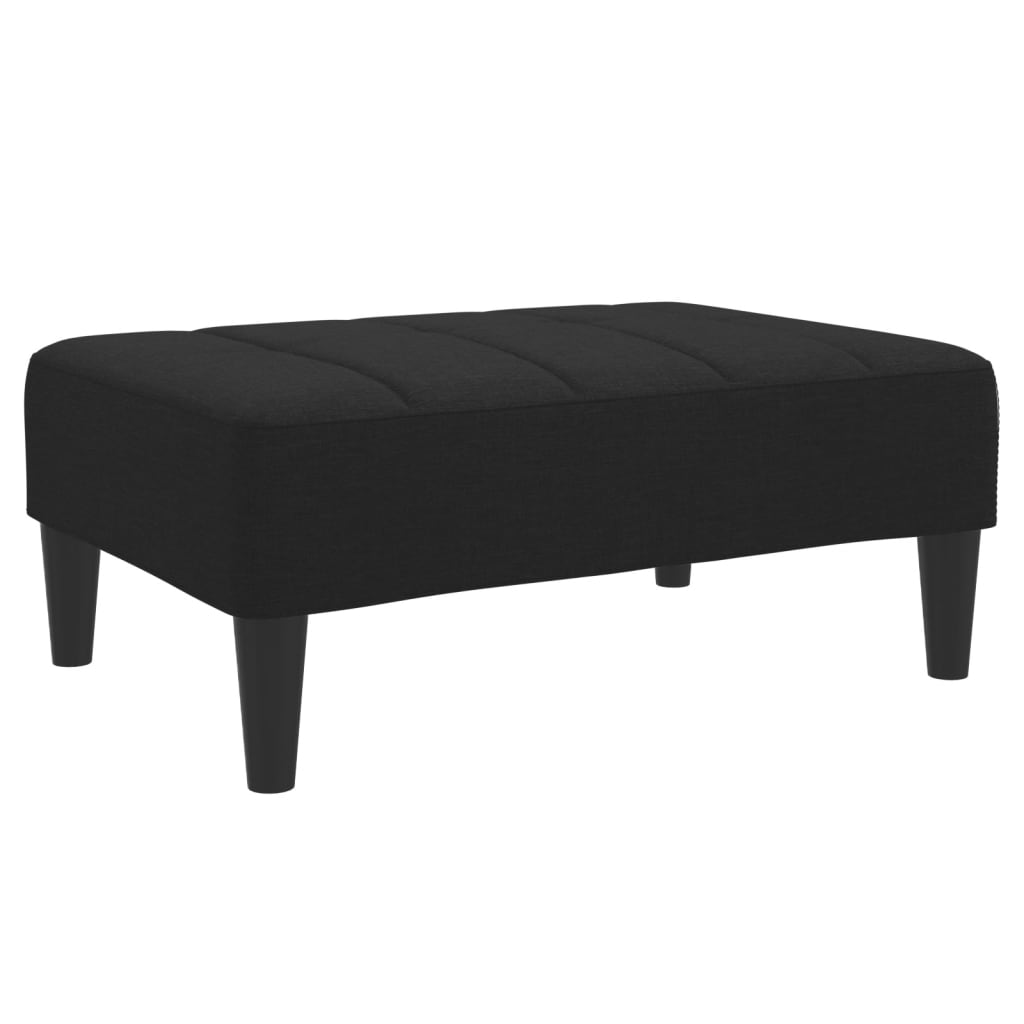 Voetenbank 77x55x31 cm stof zwart is nu te koop bij PeponiXL, paradijselijk wonen!
