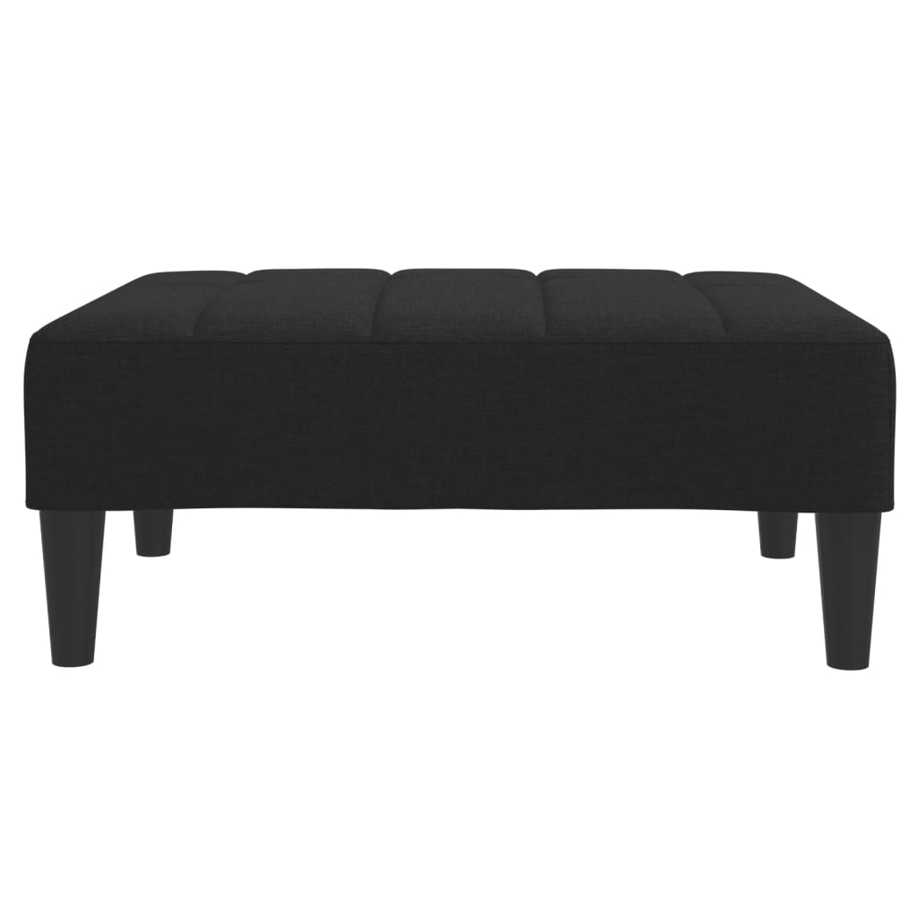 Voetenbank 77x55x31 cm stof zwart is nu te koop bij PeponiXL, paradijselijk wonen!