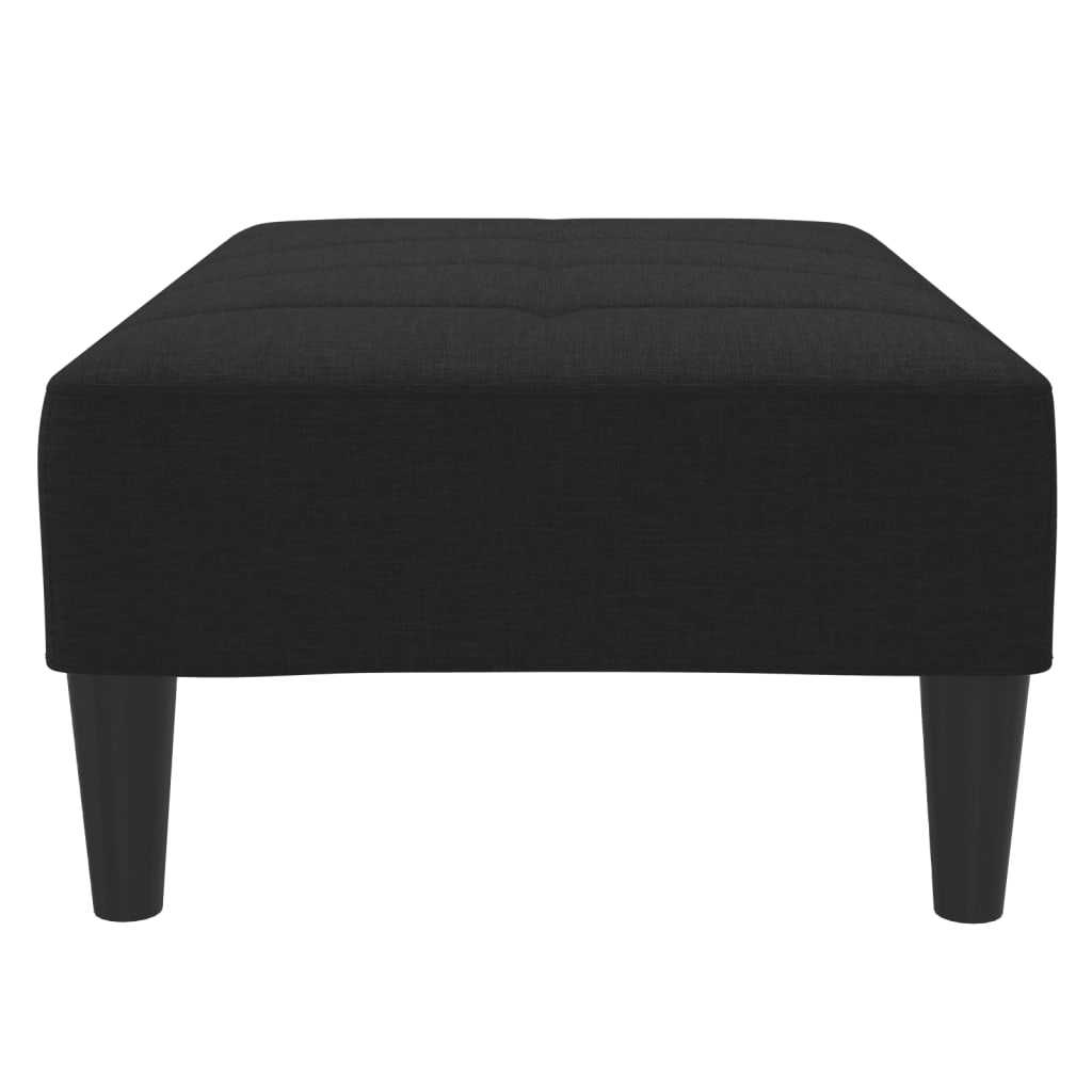 Voetenbank 77x55x31 cm stof zwart is nu te koop bij PeponiXL, paradijselijk wonen!