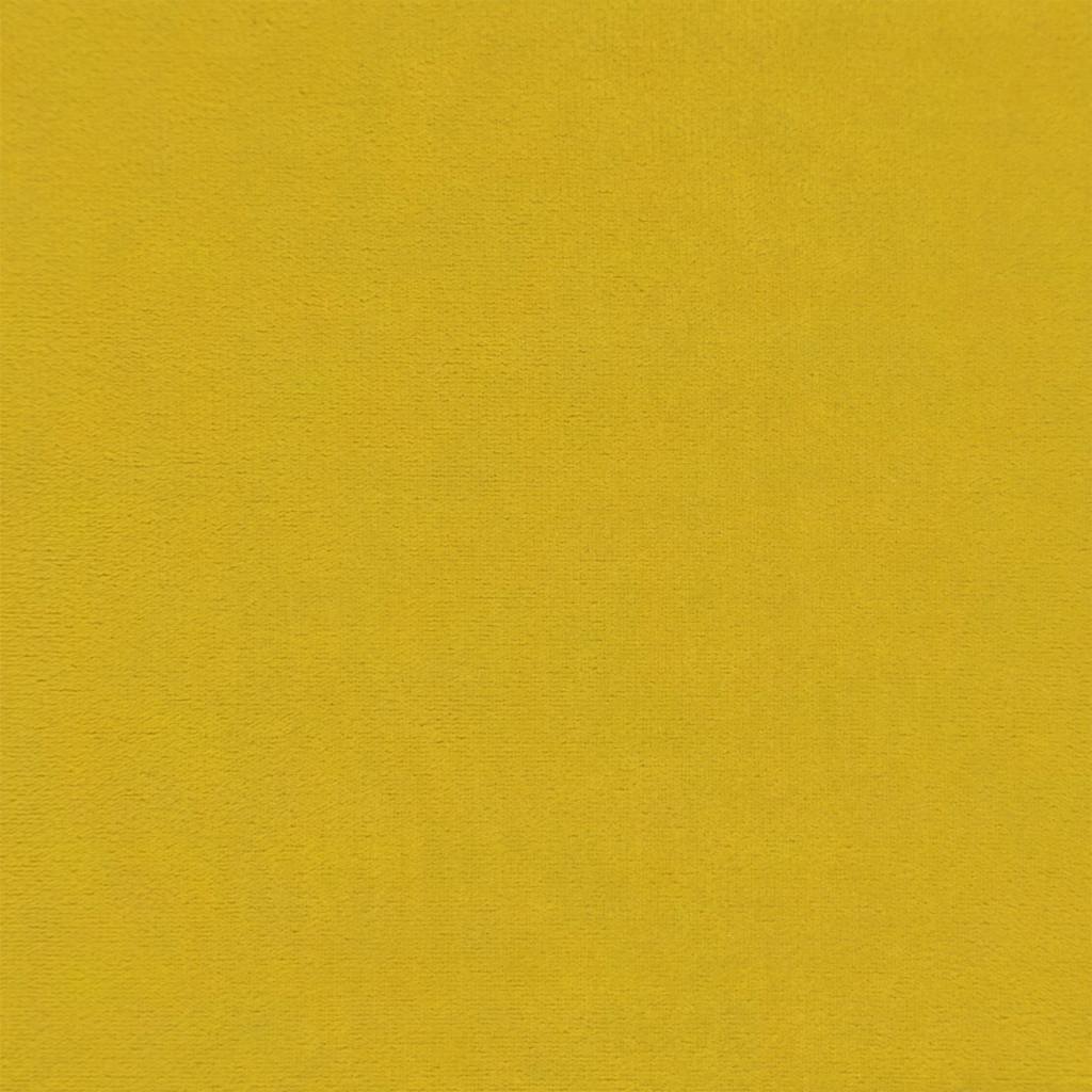 Voetenbank 77x55x31 cm fluweel geel