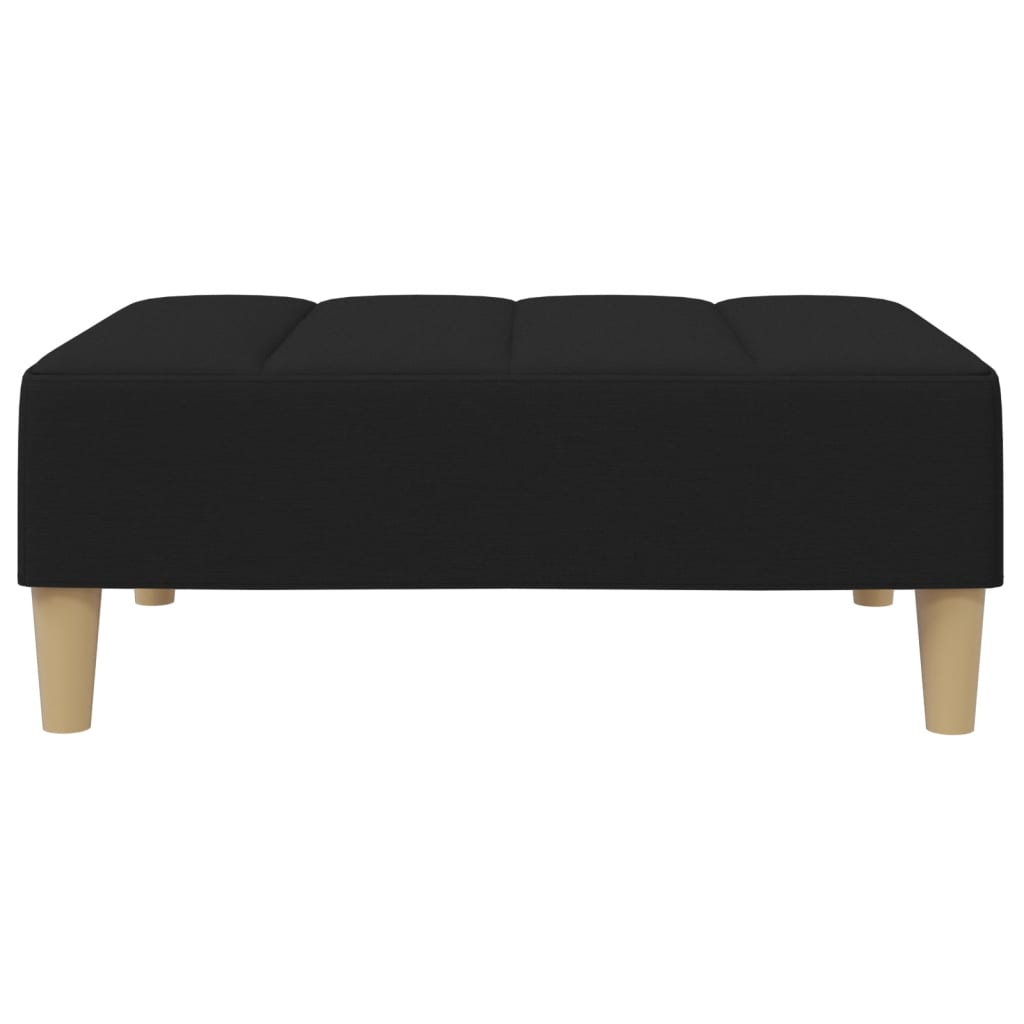 Voetenbank 77x55x31 cm stof zwart is nu te koop bij PeponiXL, paradijselijk wonen!