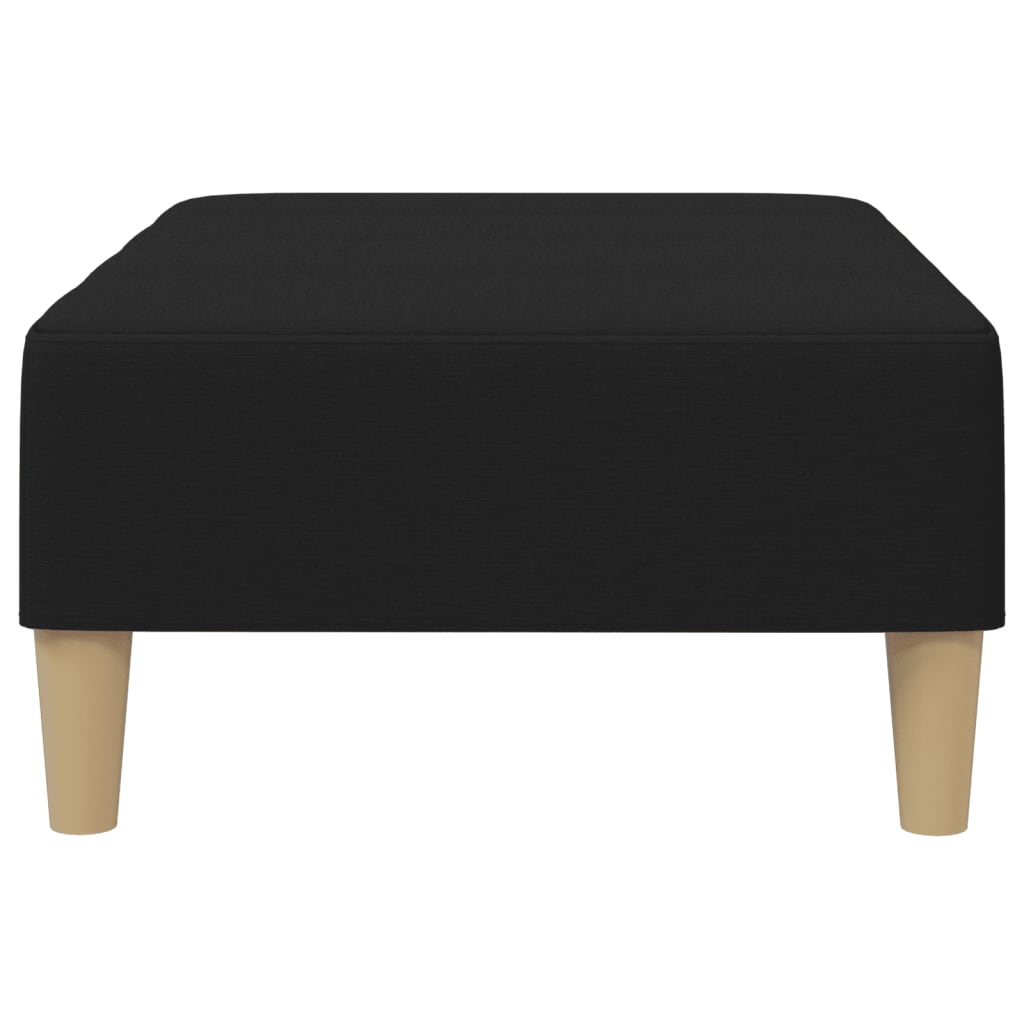 Voetenbank 77x55x31 cm stof zwart is nu te koop bij PeponiXL, paradijselijk wonen!