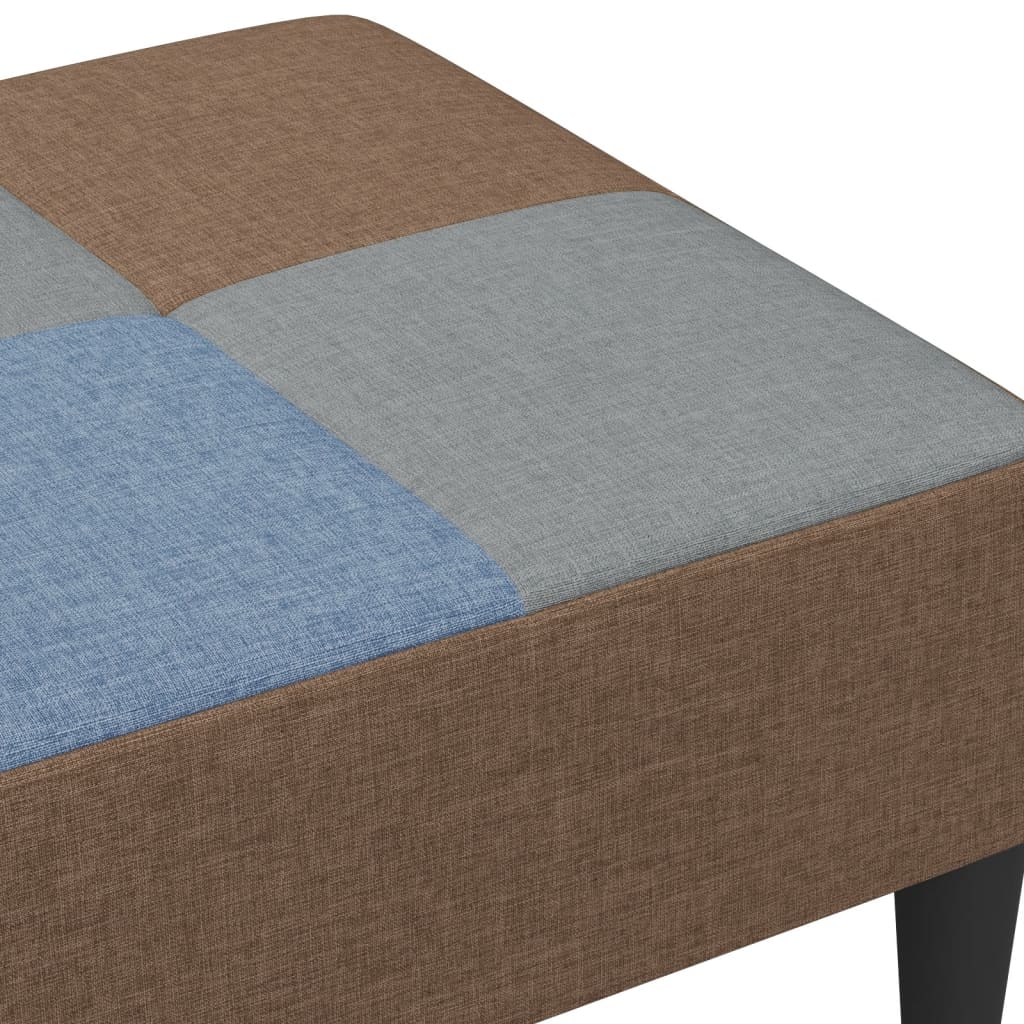 Voetenbank patchwork 77x55x31 cm stof is nu te koop bij PeponiXL, paradijselijk wonen!