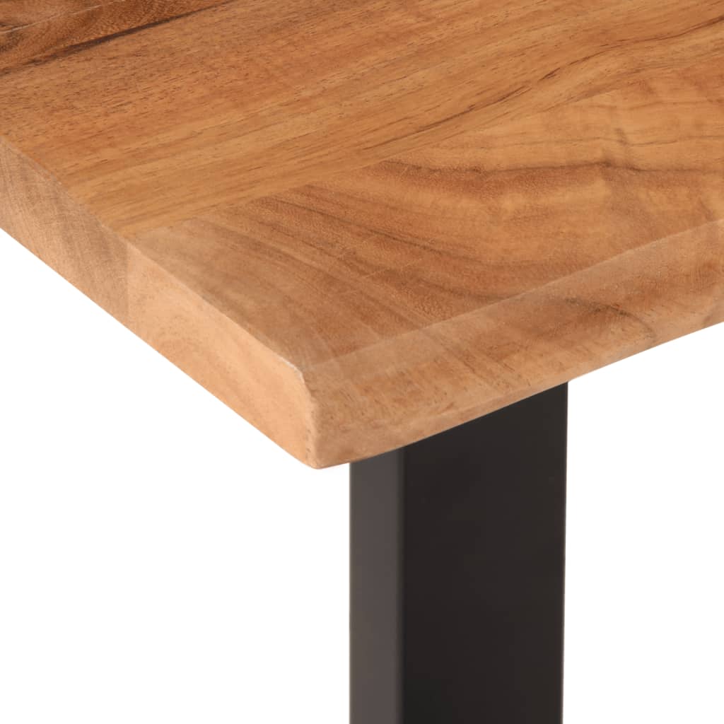Bankje 160 cm massief acaciahout en staal is nu te koop bij PeponiXL, paradijselijk wonen!