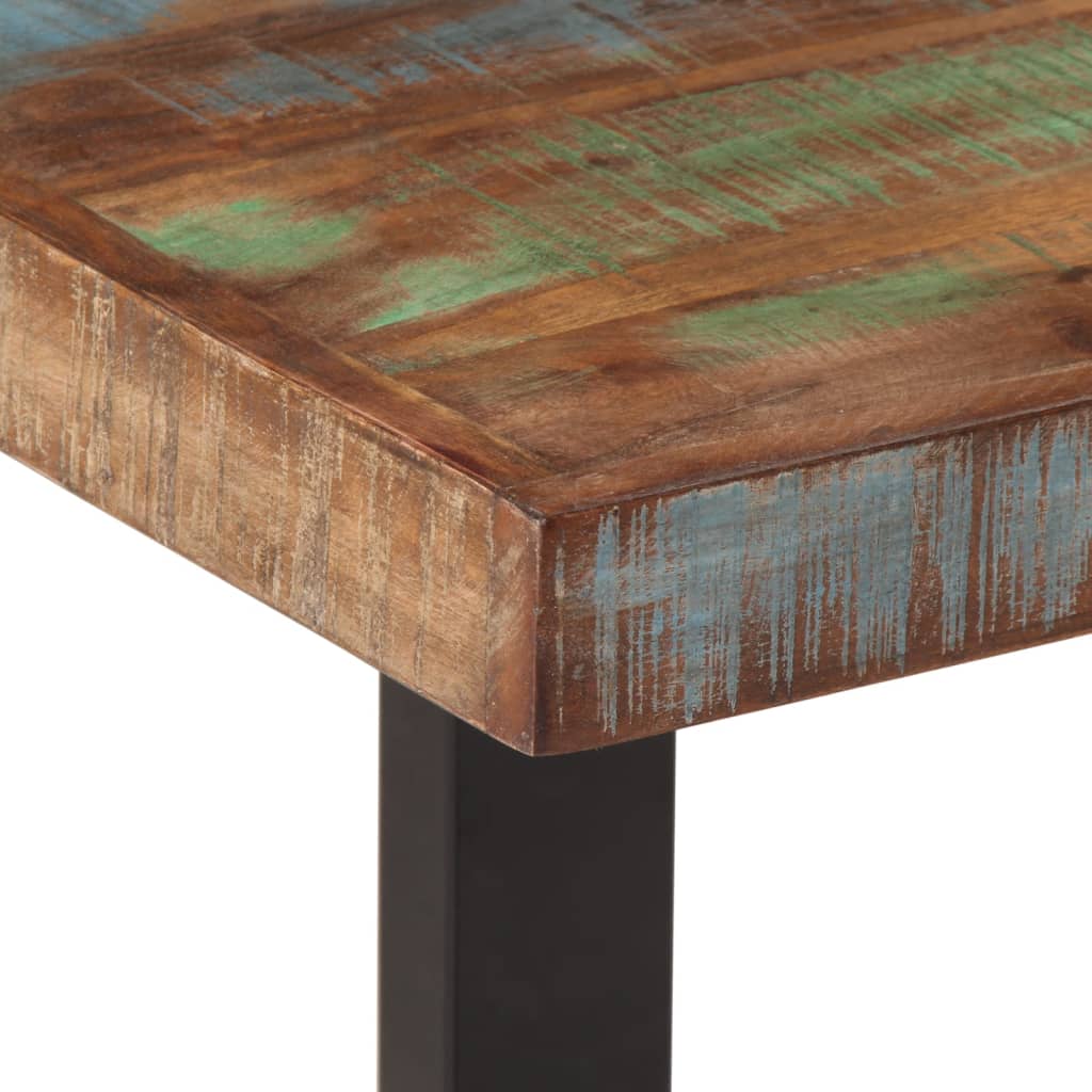 Bankje 160 cm massief gerecycled hout en staal is nu te koop bij PeponiXL, paradijselijk wonen!