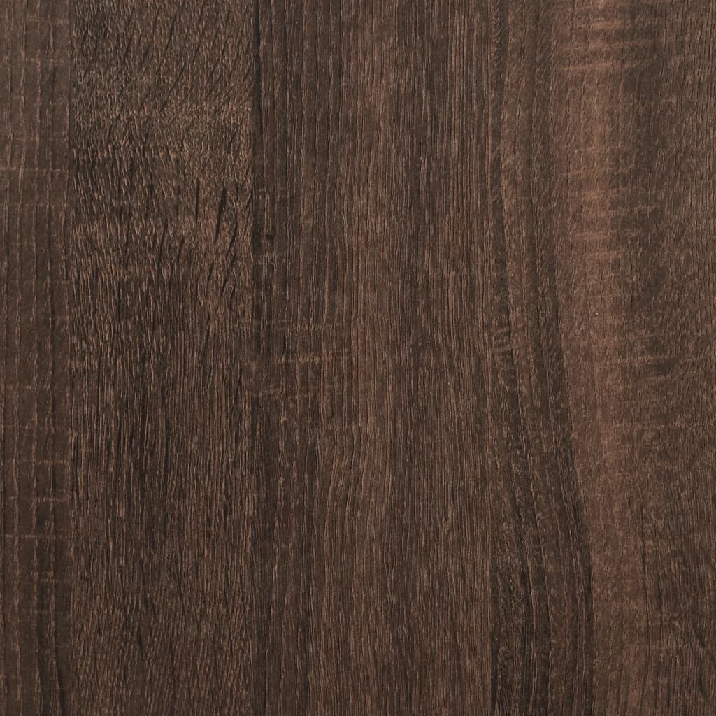 Bedframe bewerkt hout metaal bruin eikenkleur 120x190 cm is nu te koop bij PeponiXL, paradijselijk wonen!