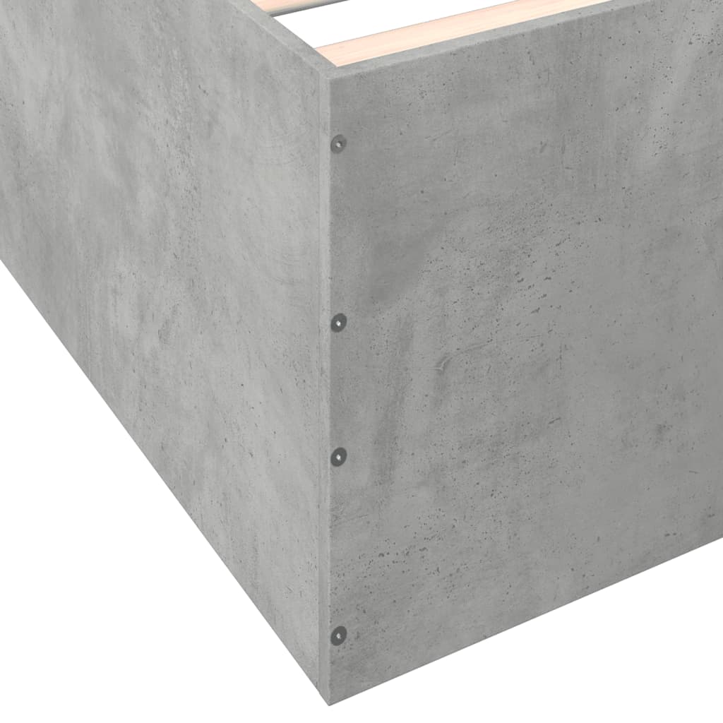 Bedframe bewerkt hout betongrijs 150x200 cm is nu te koop bij PeponiXL, paradijselijk wonen!