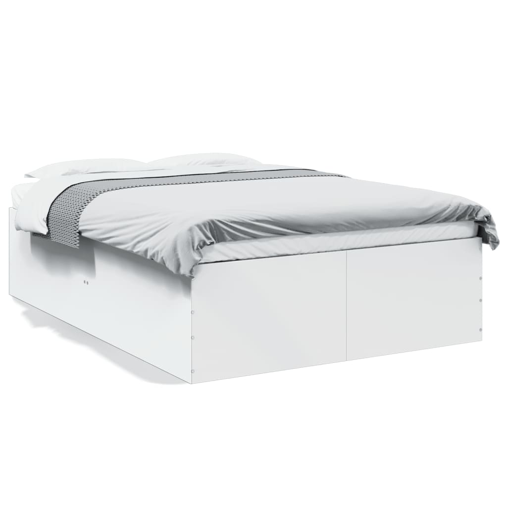 Bedframe bewerkt hout wit 140x200 cm is nu te koop bij PeponiXL, paradijselijk wonen!