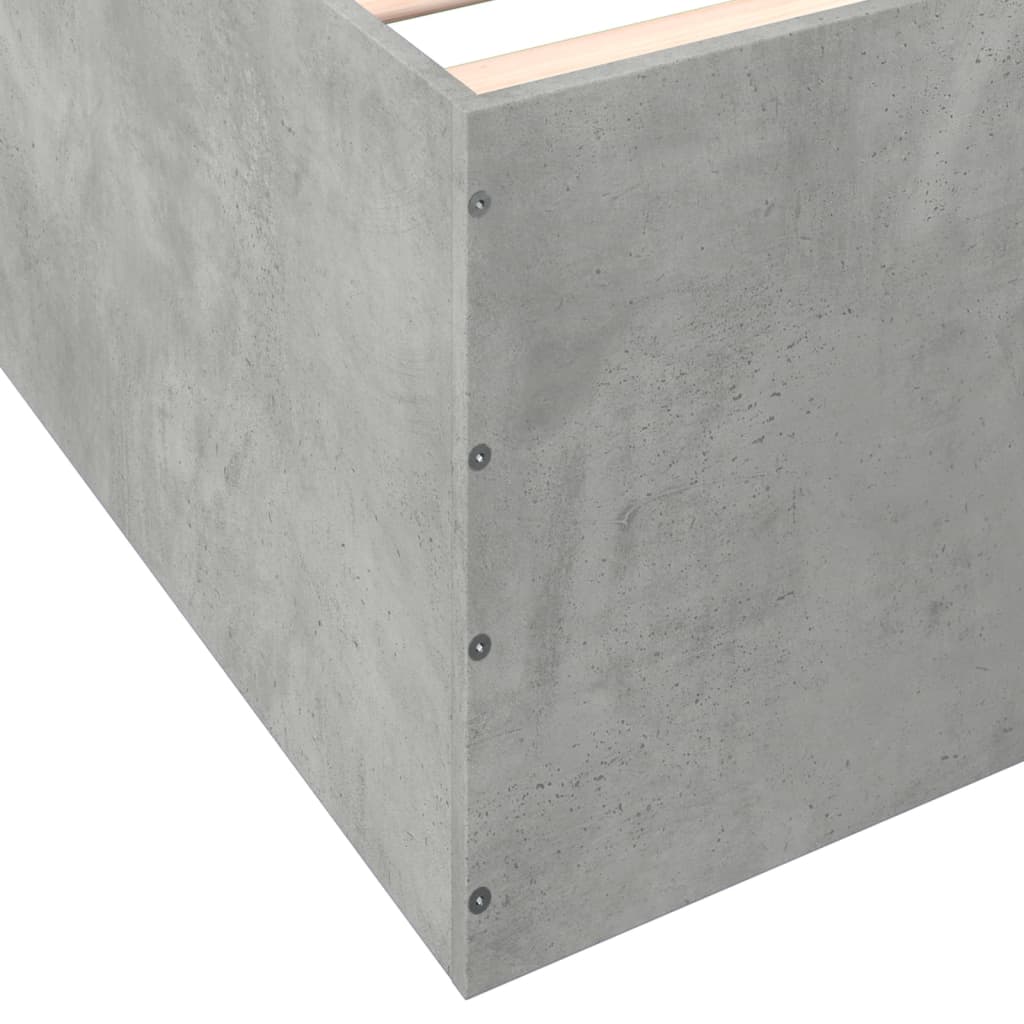 Bedframe bewerkt hout betongrijs 120x190 cm is nu te koop bij PeponiXL, paradijselijk wonen!