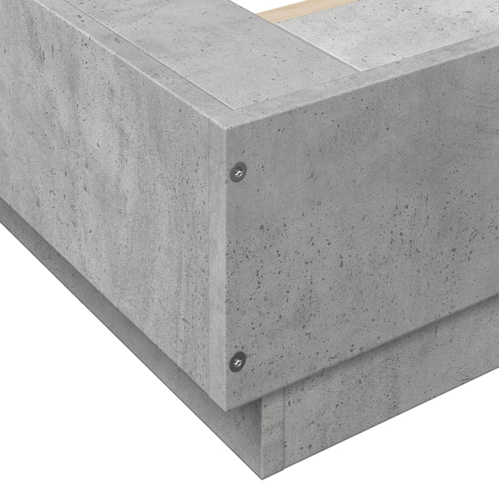 Bedframe bewerkt hout betongrijs 180x200 cm is nu te koop bij PeponiXL, paradijselijk wonen!