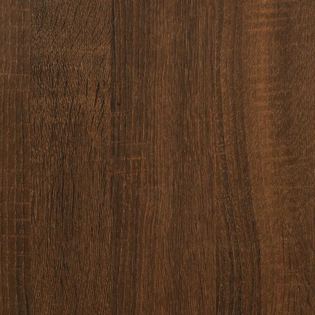 Bedframe bewerkt hout bruin eikenkleur 100x200 cm is nu te koop bij PeponiXL, paradijselijk wonen!