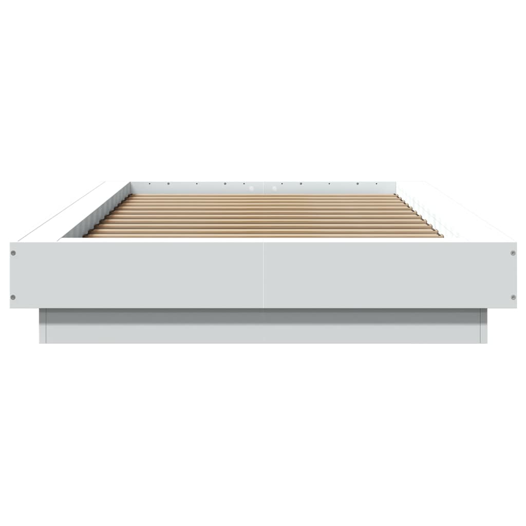 Bedframe bewerkt hout wit 90x190 cm is nu te koop bij PeponiXL, paradijselijk wonen!