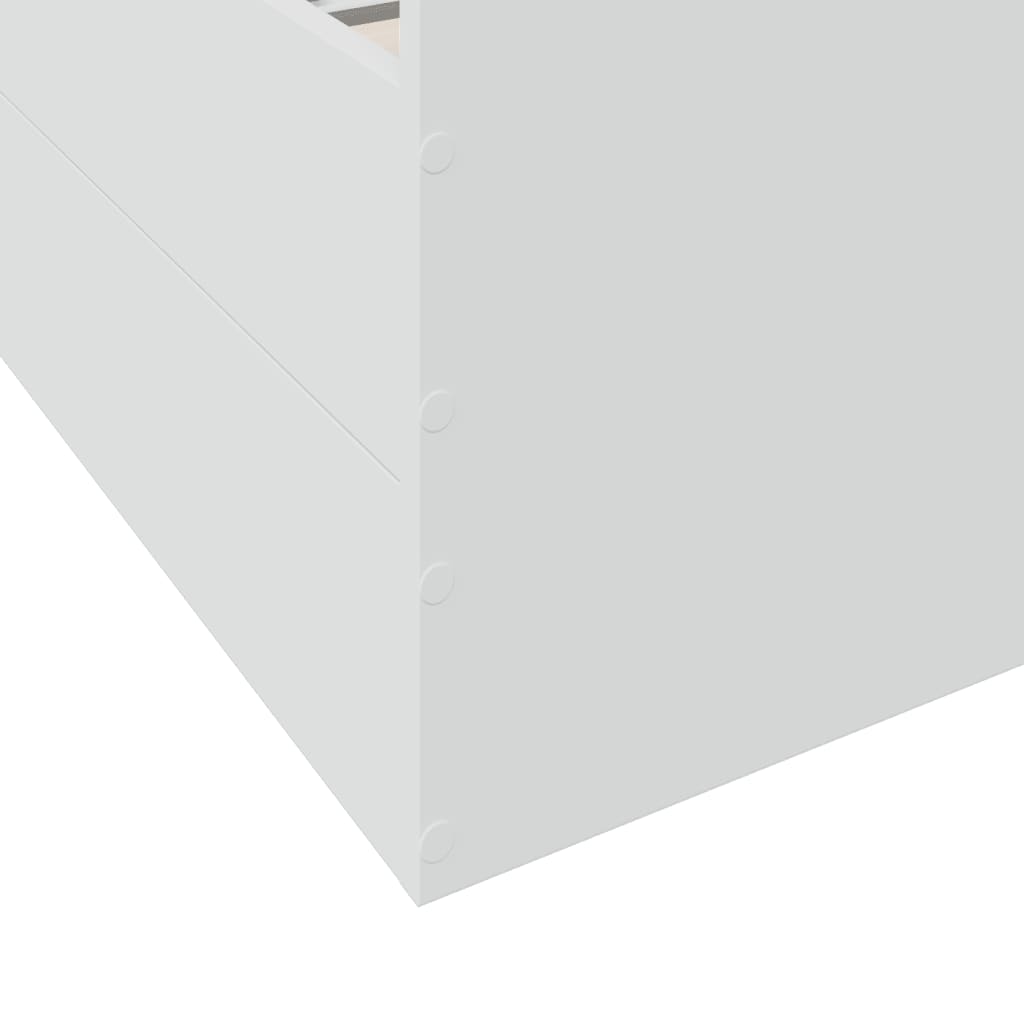 Bedframe met lades bewerkt hout wit 160x200 cm is nu te koop bij PeponiXL, paradijselijk wonen!