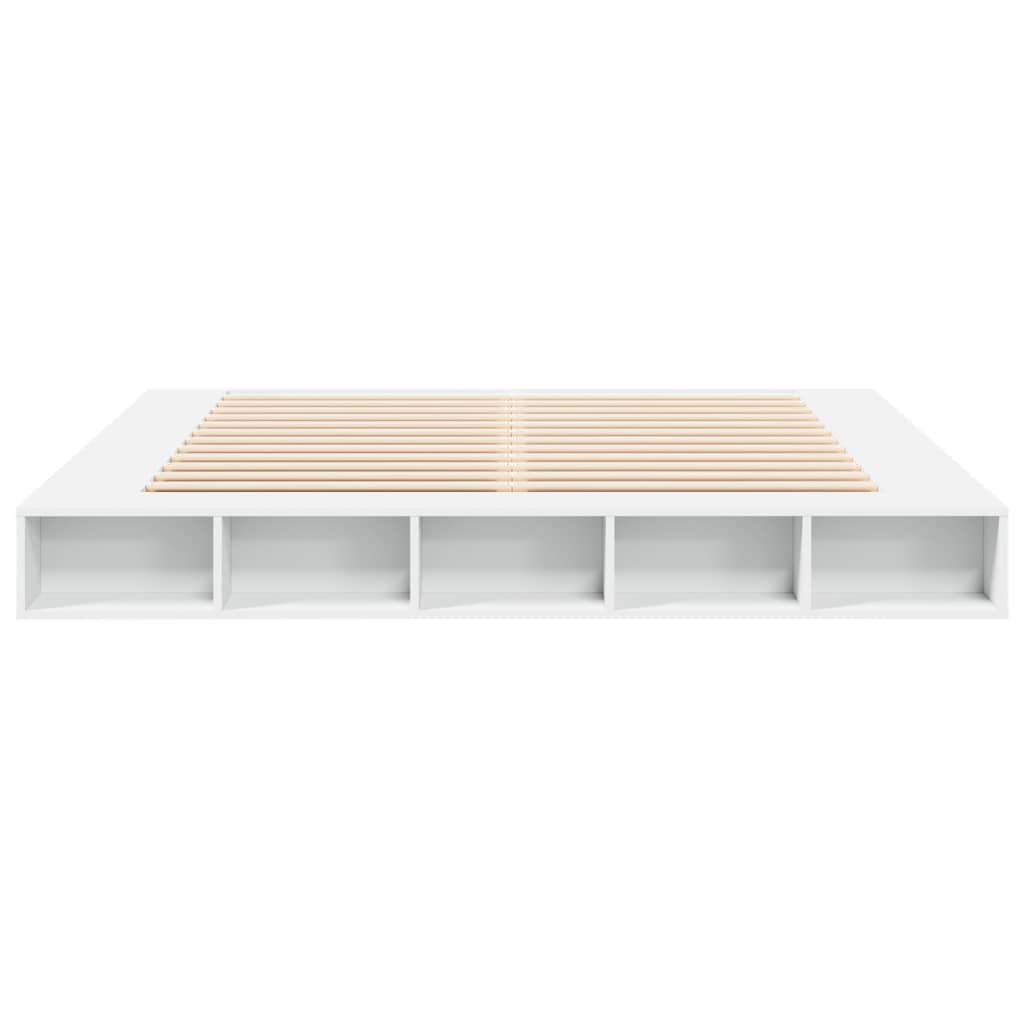 Bedframe bewerkt hout wit 180x200 cm is nu te koop bij PeponiXL, paradijselijk wonen!