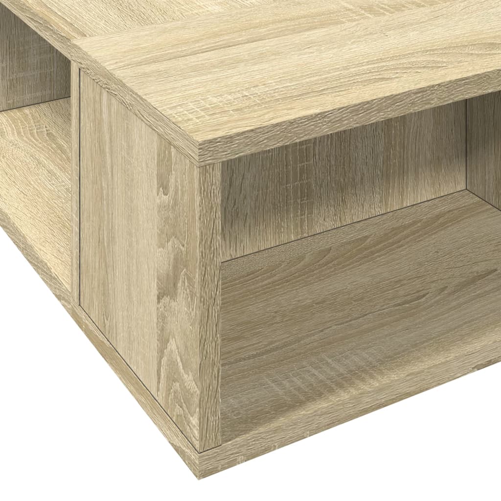 Bedframe bewerkt hout sonoma eikenkleurig 160x200 cm is nu te koop bij PeponiXL, paradijselijk wonen!