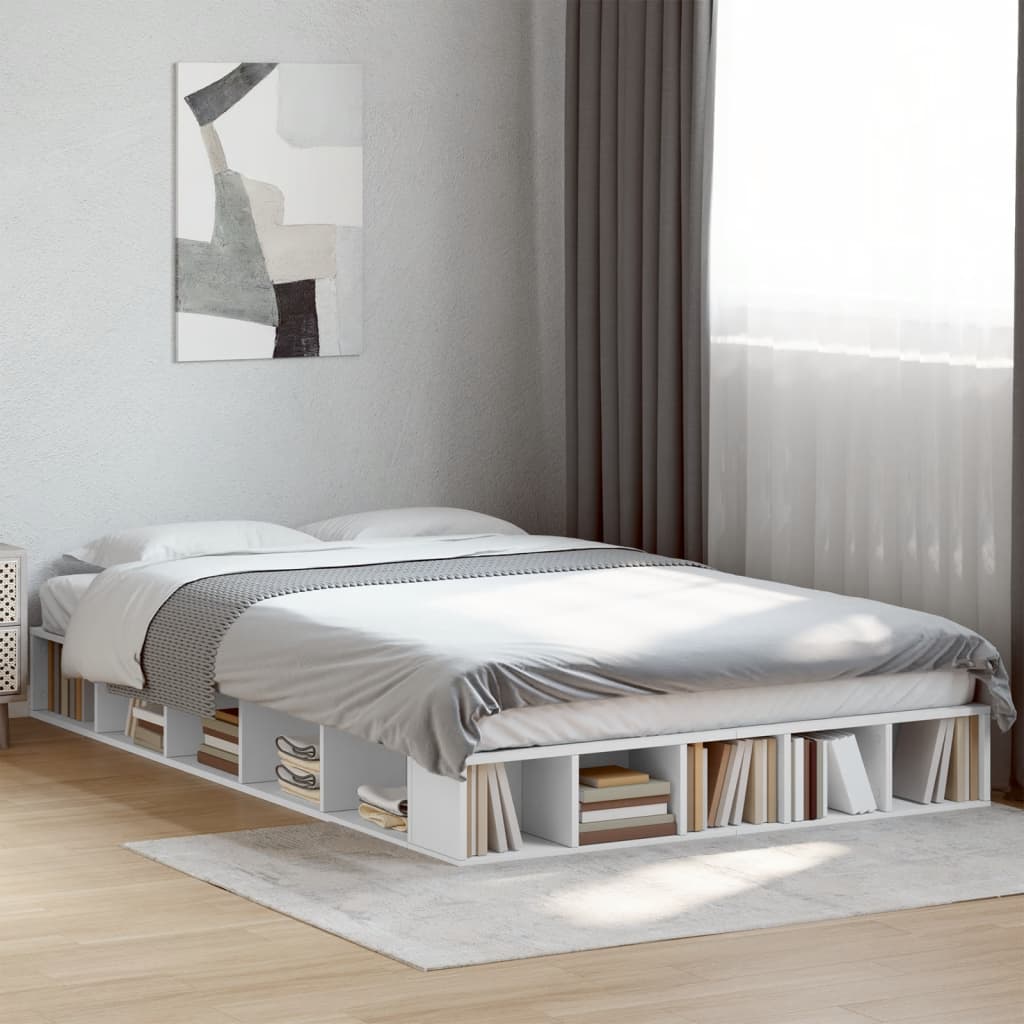 Bedframe massief hout wit 120x200 cm is nu te koop bij PeponiXL, paradijselijk wonen!