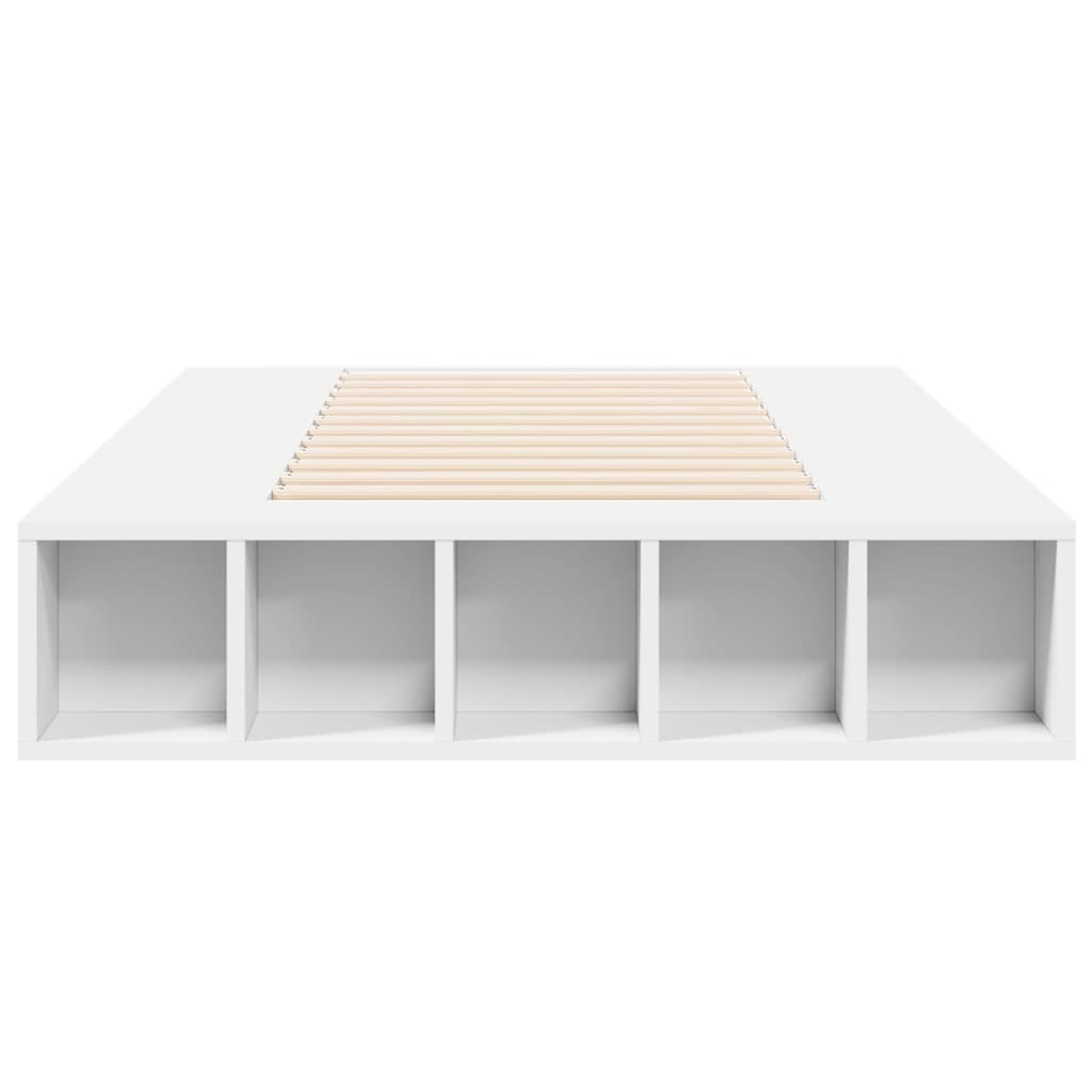 Bedframe bewerkt hout wit 90x190 cm is nu te koop bij PeponiXL, paradijselijk wonen!