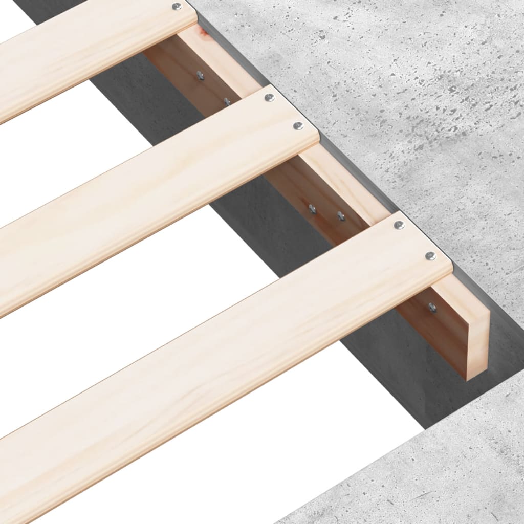 Bedframe bewerkt hout betongrijs 90x190 cm is nu te koop bij PeponiXL, paradijselijk wonen!