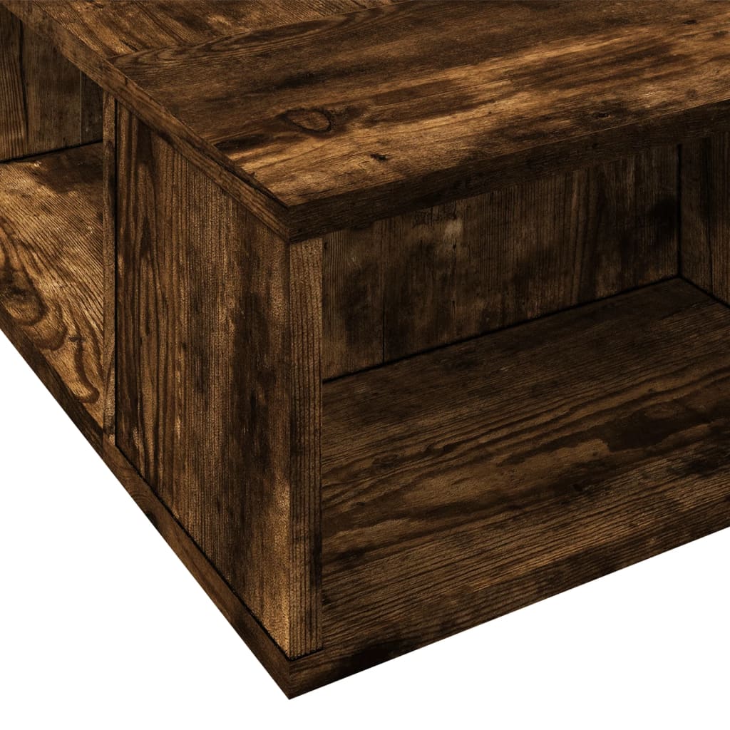 Bedframe bewerkt hout gerookt eikenkleurig 90x190 cm is nu te koop bij PeponiXL, paradijselijk wonen!