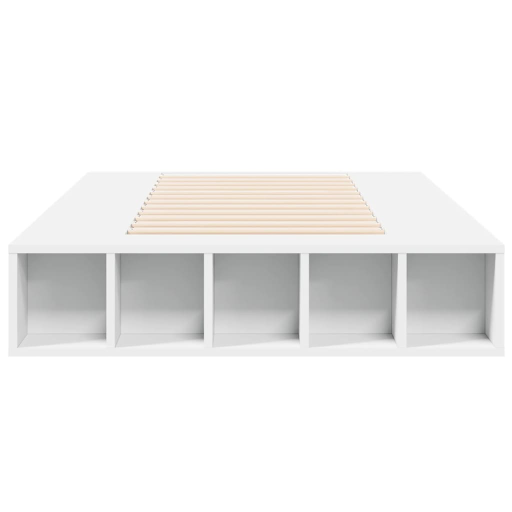 Bedframe bewerkt hout wit 75x190 cm is nu te koop bij PeponiXL, paradijselijk wonen!