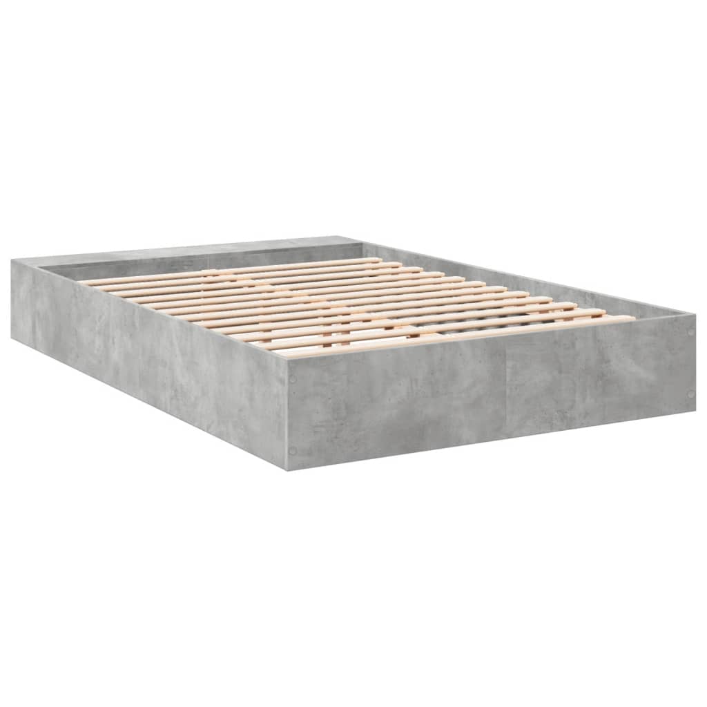 Bedframe bewerkt hout betongrijs 160x200 cm is nu te koop bij PeponiXL, paradijselijk wonen!