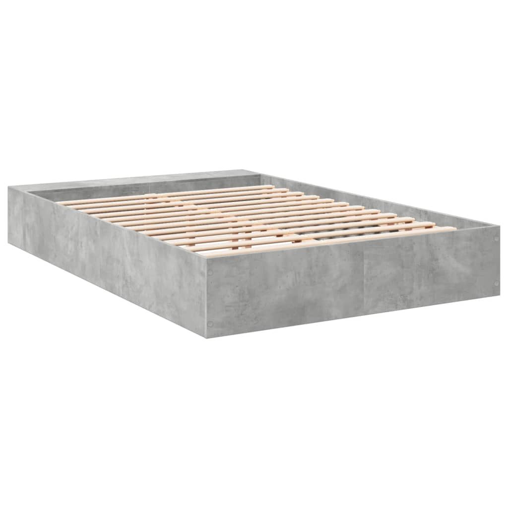 Bedframe bewerkt hout betongrijs 150x200 cm is nu te koop bij PeponiXL, paradijselijk wonen!