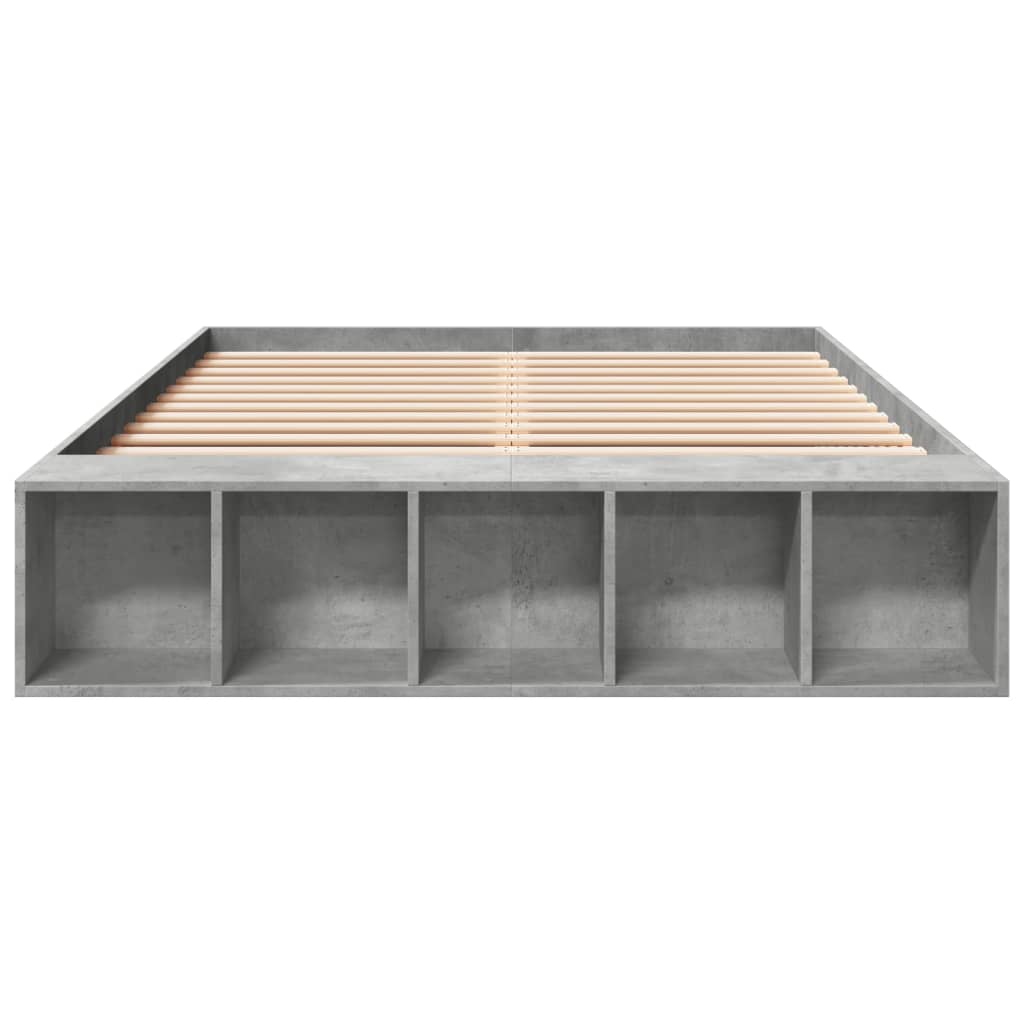 Bedframe bewerkt hout betongrijs 120x190 cm is nu te koop bij PeponiXL, paradijselijk wonen!